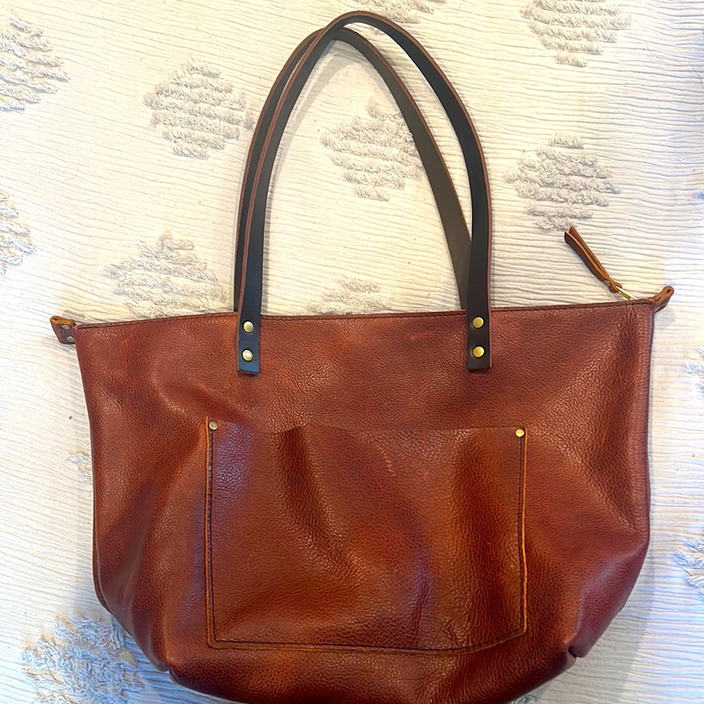 Portland leather tote